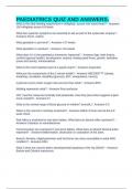 PAEDIATRICS QUIZ AND ANSWERS&period;