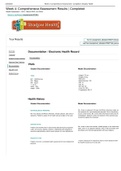 Shadow Health Comprehensive Assessment Tina Jones -Documentation &lpar;Electronic Health Record&rpar; answered
