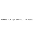 POLI 330N Political Science Week 4 Quiz Verified  &vert; 100&percnt; Q&A &vert; GRADED A&plus;&period;
