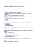 CMS 337 Final Exam Questions And Answers  2022&sol;202