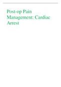 Post-op Pain  Management&colon; Cardiac  Arrest