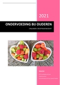 Gezondheidsbevordering &lpar;286U3&rpar;&semi; Draaiboek ondervoeding bij ouderen &lpar;cijfer 10&rpar;