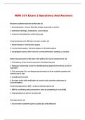 NUR 331 Exam 3 Questions And Answers