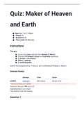 CRST 290 Quiz&colon; Maker of Heaven and Earth Score for this quiz&colon; 48 out of 50