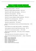 IBOLC COMP EXAM 2024&sol;42 Questions with Correct Answers