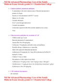 NR 566 Advanced Pharmacology Care of the Family Midterm Exam Already graded A&plus; Chamberlain College