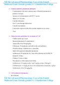 NR 566 Advanced Pharmacology Care of the Family Midterm Exam Already graded A&plus; Chamberlain College