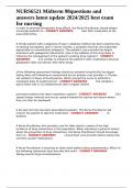NURS6521 Midterm 98questions and answers latest update 2024&sol;2025 best exam for nursing