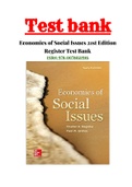 Economics of Social Issues 21st Edition Register Test Bank ISBN:978-0078021916|Complete Guide A+