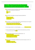 &lbrack;ALS - Red Cross&rsqb; Acute Coronary Syndromes &lbrack;Pre-Assessment - 2022&rsqb;