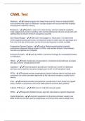 CNML Test  Questions With Answers Graded A&plus; Assured Success