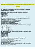 WGU C207 Pre-Assessment Multi Choice Version Data-Driven Decision Making &lpar;PVPC&rpar; LATEST UPDATE 20222023
