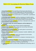 C213 Accounting for Decision Makers WGU LATEST UPDATE 20222023