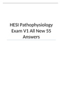 HESI Pathophysiology Exam V1 All 55 Answers