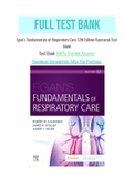 Egan’s Fundamentals of Respiratory Care 12th Edition Kacmarek Test Bank