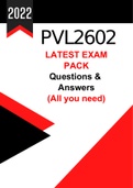 PVL2602 Exam Pack NEW 2023 - (Latest book used to answer questions)