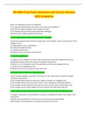 RN 400A Final Exam Questions and Correct Answers 2022 Graded A&plus;