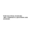 NURS 6521 Advanced Pharmacology FINAL EXAM 2022 100% VERIFIED 35 | QUESTIONS AND ANSWERS .