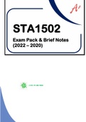 STA1502 - PAST EXAM PACK SOLUTIONS & BRIEF NOTES - 2022