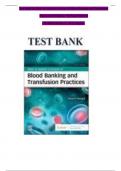 Test Bank for Basic and Applied Concepts of Blood Banking and Transfusion Practices 5th Edition By Paula Howard&comma; Complete Chapters 1 - 16&comma; Updated Newest Version