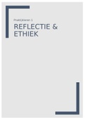 Voorbeeldverslag praktijkleren/ stage 1 reflectie en ethiek (behaald cijfer 8,2)