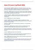 blaw 210 exam 2 griffeath WSU  Questions & Answers Verified 100&percnt; Correct&excl;&excl;