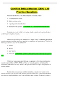 Certified Ethical Hacker &lpar;CEH&rpar; v&period;10 Practice Questions &vert;&vert; EXPLAINED ANSWERS&vert;&vert; UPDATED&excl;&excl;