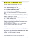 WGU C785 Biochemistry Unit Exam 