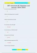 307 Advanced DC Questions and  Answers 2024&sol;2025
