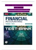 TEST BANK for Financial Accounting&comma; 13th Edition by C William Thomas and Wendy M&period; Tietz Verified Chapters 1 - 12&comma; Complete Newest Version