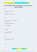 AHN 568 Exam 5 Questions and Answers  2024&sol;2025