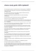 chemo study guide 100&percnt; Updated&excl;&excl;