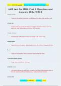 AMP test for EFDA Part 1 Questions and  Answers 2024&sol;2025