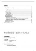 Samenvatting -  Functionele anatomie Stam&sol;Truncus