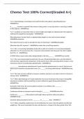 Chemo Test 100&percnt; Correct&lpar;Graded A&plus;&rpar;