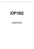 IOP1502 MCQ EXAM PACK 2022