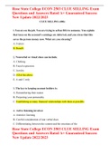 Rose State College ECON 2503 CLUE SELLING Exam Questions and Answers Rated A&plus; Guaranteed Success New Update 2022&sol;2023