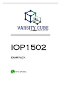 IOP1502 EXAM PACK 2022