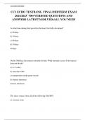 CC1 ECHO TESTBANK  FINAL&sol;MIDTERM EXAM 2024&sol;2025  700&plus;VERIFIED QUESTIONS AND ANSWERS LATEST&excl;&excl;&lpar;SOLVED&rpar;ALL YOU NEED