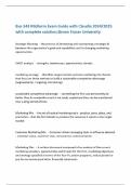 Bus 343 Midterm Exam Guide with Claudia 2024&sol;2025 with complete solution&semi;Simon Fraser University