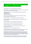 NURS 611 Patho &ndash; Maryville QUESTIONS WELL ANSWERED 2022&sol;2023