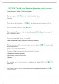 MNT II Final Exam Review Questions And Answers 2024&sol;2025 Updates