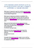 CFP CERTIFICATION NEWEST ACTUAL EXAM QUESTIONS AND 100&percnt; CORRECT ANSWERS &vert; A&plus; GRADE 2024-2025