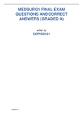 MEDSURG1 FINAL EXAM QUESTIONS AND CORRECT ANSWERS (GRADED A)