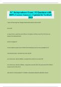 Package deal&colon;&colon;NC Jurisprudence Exams Compilation