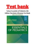 Nelson Essentials of Pediatrics 8th Edition Marcdante Kliegman Test Bank ISBN:978-0323511452|Complete Guide A+|Complete test bank With Rationals.
