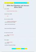 EFDA final Questions and Answers  2024&sol;2025