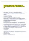 ATLS 10th Edition Post Test Actual Questions with Verified Answers &lpar;2024 &sol; 2025&rpar;&comma; 100&percnt; Guarantee Score Pass