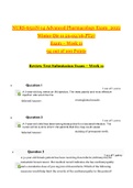 NURS-6521N-14 Advanced Pharmacology Exam&lowbar;2022 &vert;&vert; 94 out of 100 Points