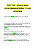 RNRF DCF &vert; Questions and Correct Answers &vert; Latest Update 2024&sol;2025